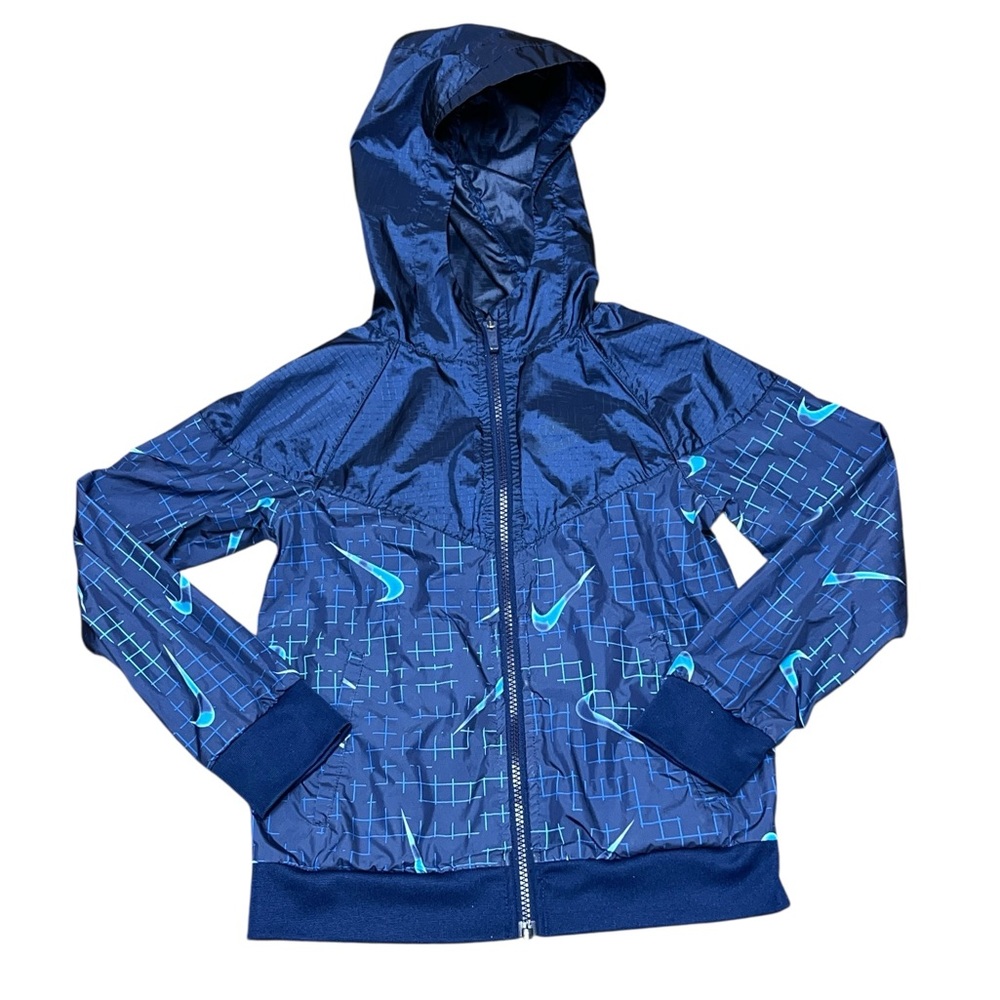 Nike Boy's All Over Print Windbreaker Jacket Size XS